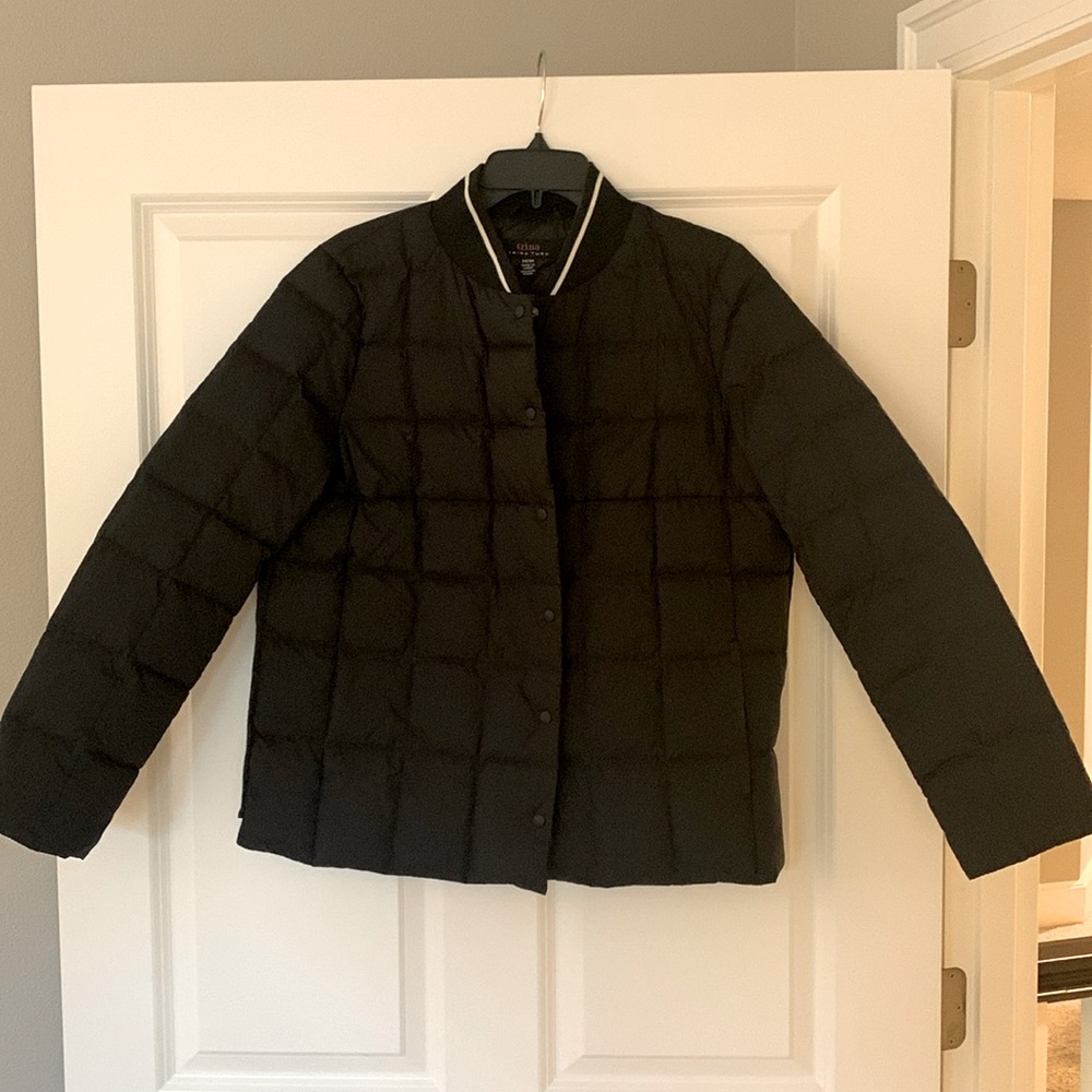 Trina Turk black puffed jacket, size M